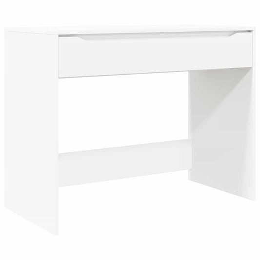 Stůl Se Zásuvkou Bílý 100 X 50 X 78 Cm Dřevěný Materiál
