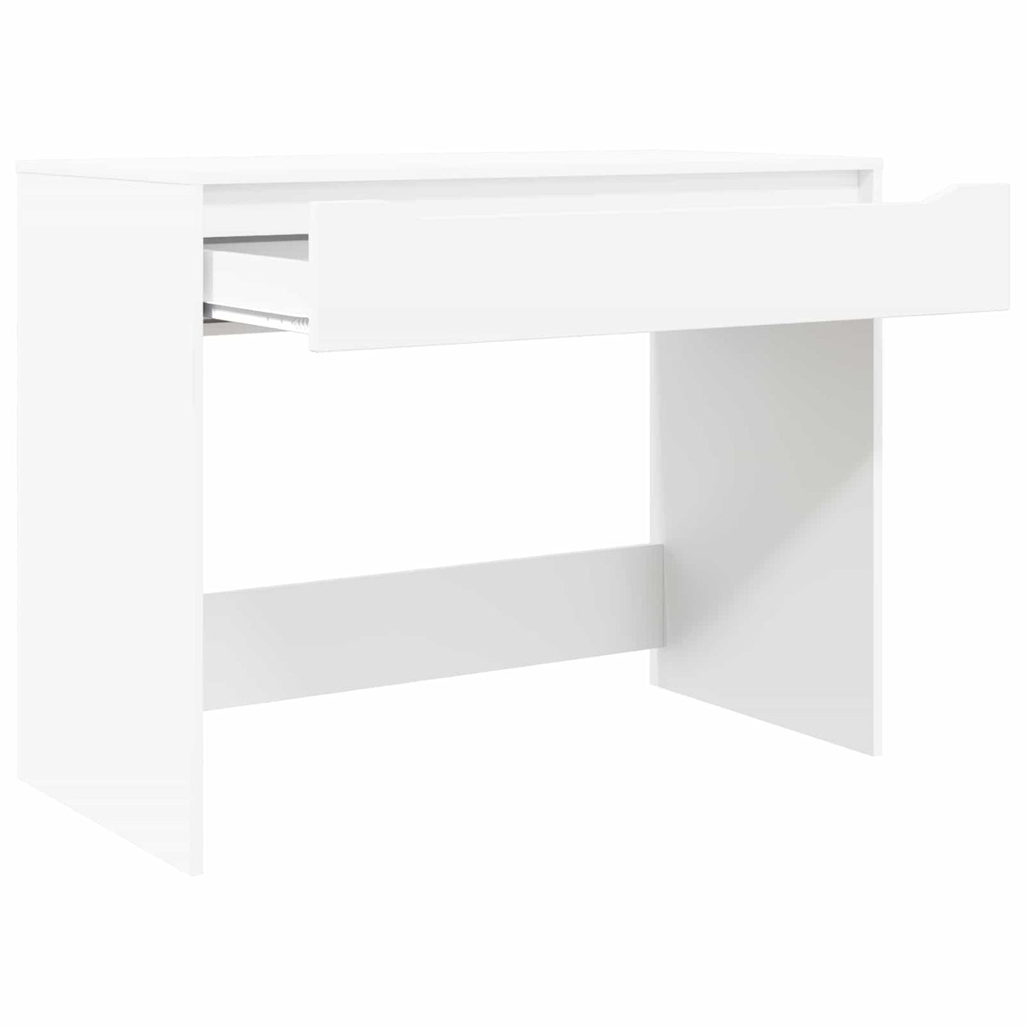 Stůl Se Zásuvkou Bílý 100 X 50 X 78 Cm Dřevěný Materiál