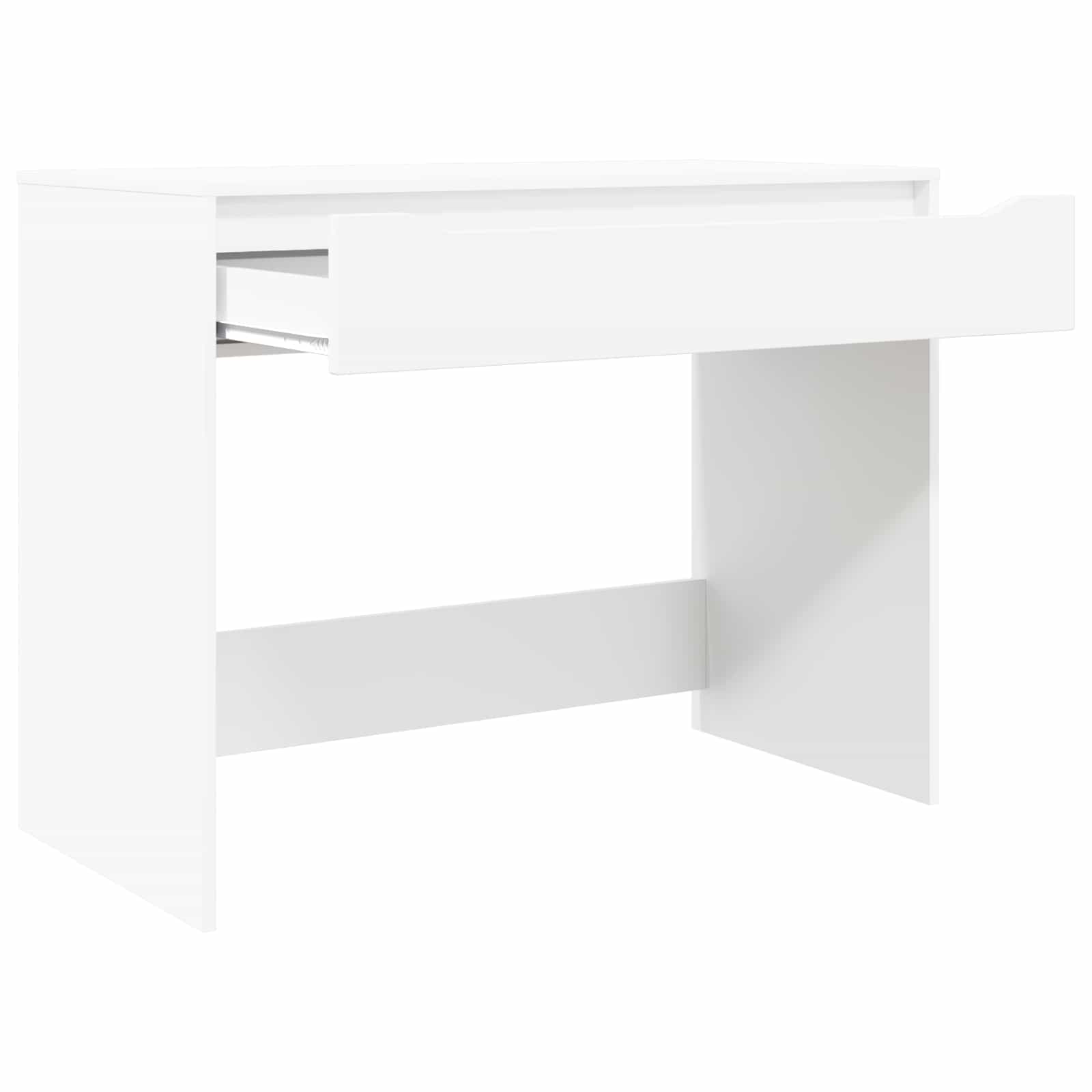 Stůl Se Zásuvkou Bílý 100 X 50 X 78 Cm Dřevěný Materiál