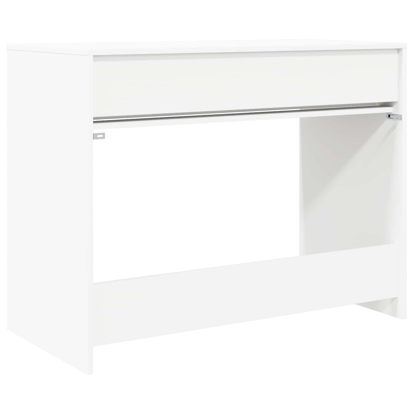 Stůl Se Zásuvkou Bílý 100 X 50 X 78 Cm Dřevěný Materiál