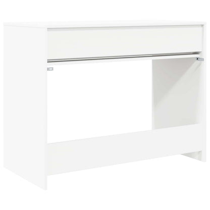 Stůl Se Zásuvkou Bílý 100 X 50 X 78 Cm Dřevěný Materiál