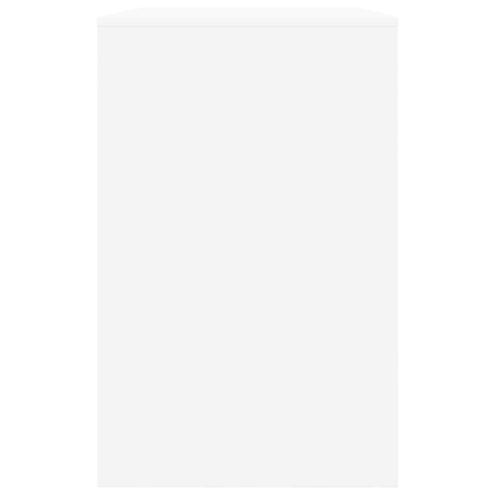 Stůl Se Zásuvkou Bílý 100 X 50 X 78 Cm Dřevěný Materiál