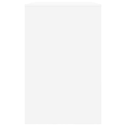 Stůl Se Zásuvkou Bílý 100 X 50 X 78 Cm Dřevěný Materiál