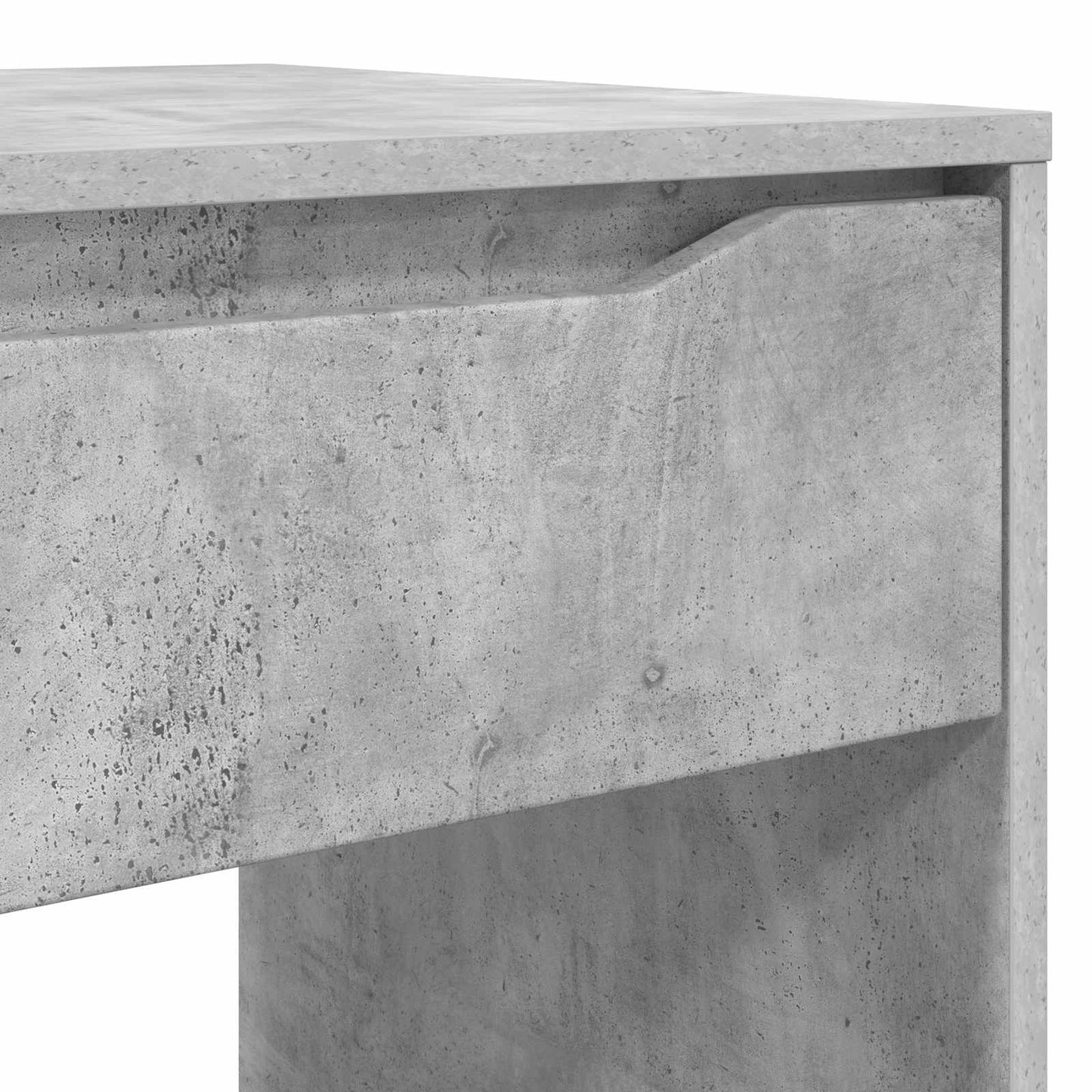 Stůl Betonově Šedá 100 X 50 X 78 Cm Dřevěný Materiál