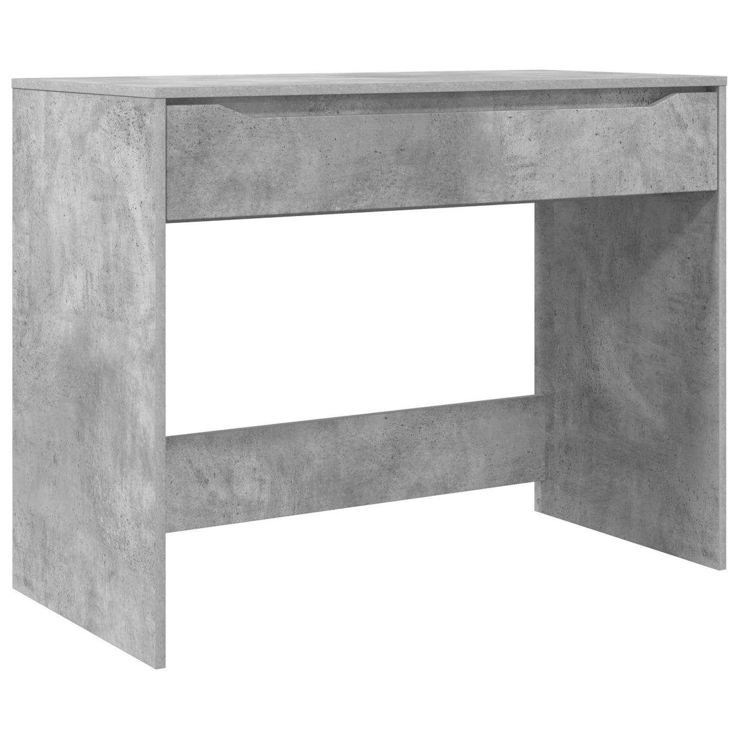 Stůl Betonově Šedá 100 X 50 X 78 Cm Dřevěný Materiál