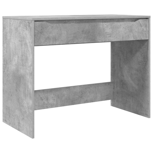 Stůl Betonově Šedá 100 X 50 X 78 Cm Dřevěný Materiál