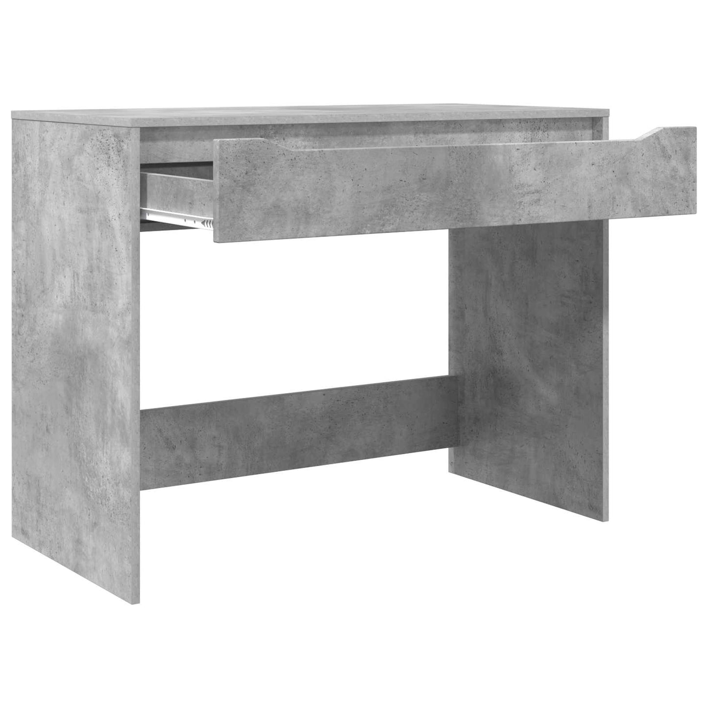 Stůl Betonově Šedá 100 X 50 X 78 Cm Dřevěný Materiál