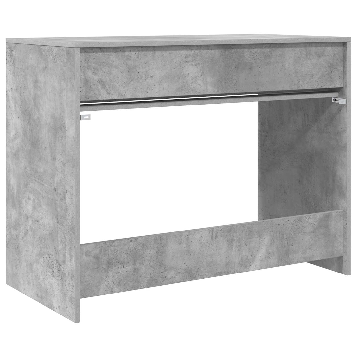 Stůl Betonově Šedá 100 X 50 X 78 Cm Dřevěný Materiál