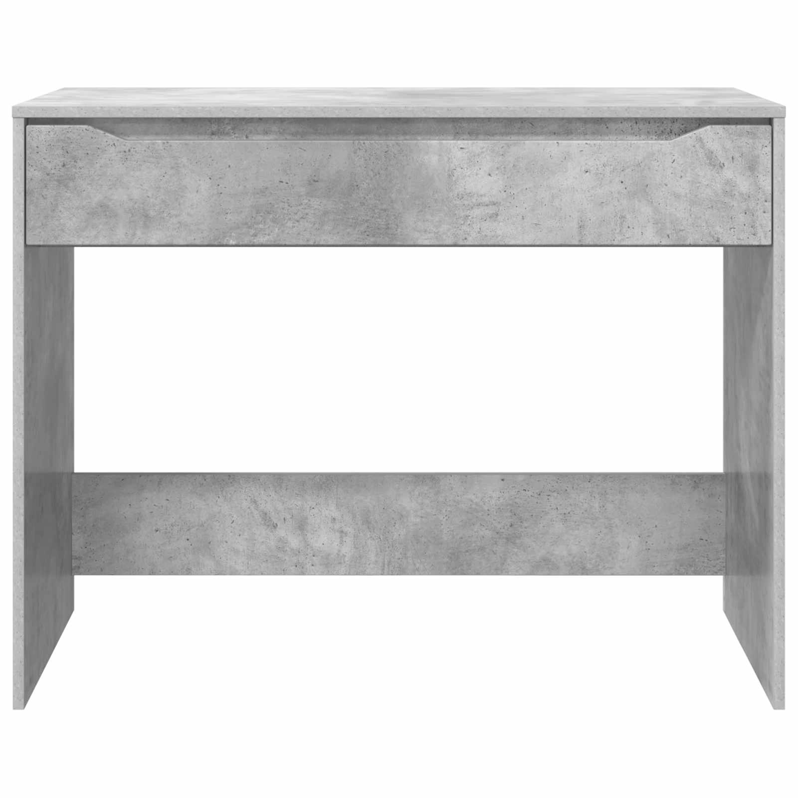 Stůl Betonově Šedá 100 X 50 X 78 Cm Dřevěný Materiál