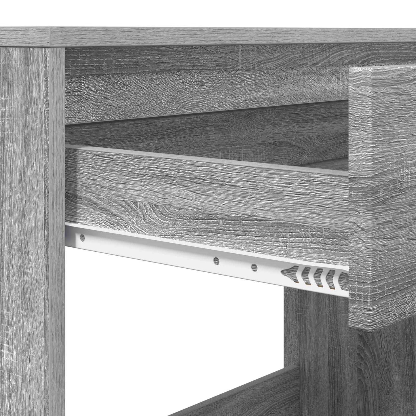 Stůl Se Zásuvkou Šedá Sonoma 100 X 50 X 78 Cm Dřevěný Materiál