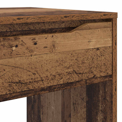Stůl Se Zásuvkou Staré Dřevo 100 X 50 X 78 Cm Dřevěný Materiál