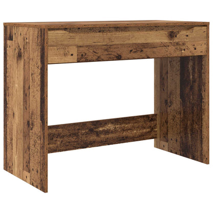 Stůl Se Zásuvkou Staré Dřevo 100 X 50 X 78 Cm Dřevěný Materiál