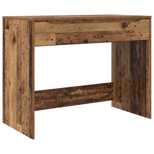 Stůl Se Zásuvkou Staré Dřevo 100 X 50 X 78 Cm Dřevěný Materiál