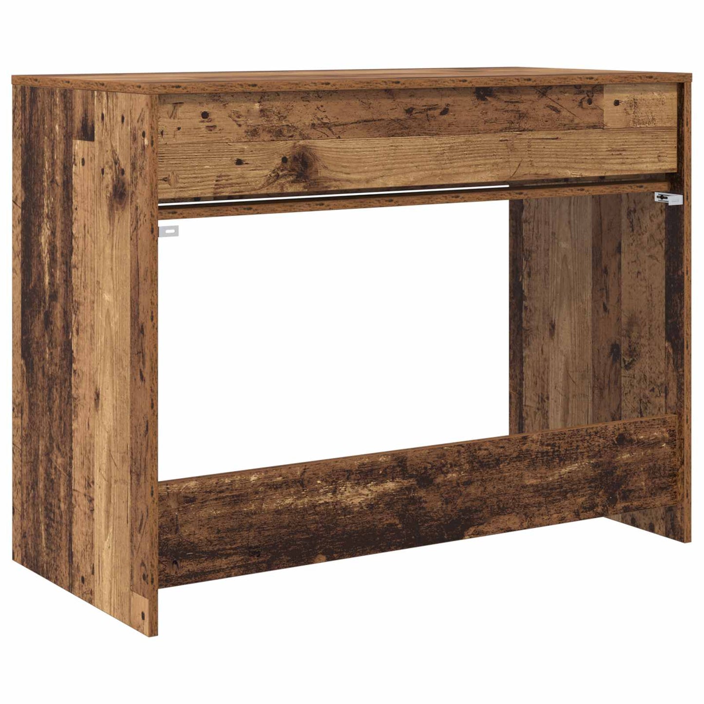 Stůl Se Zásuvkou Staré Dřevo 100 X 50 X 78 Cm Dřevěný Materiál