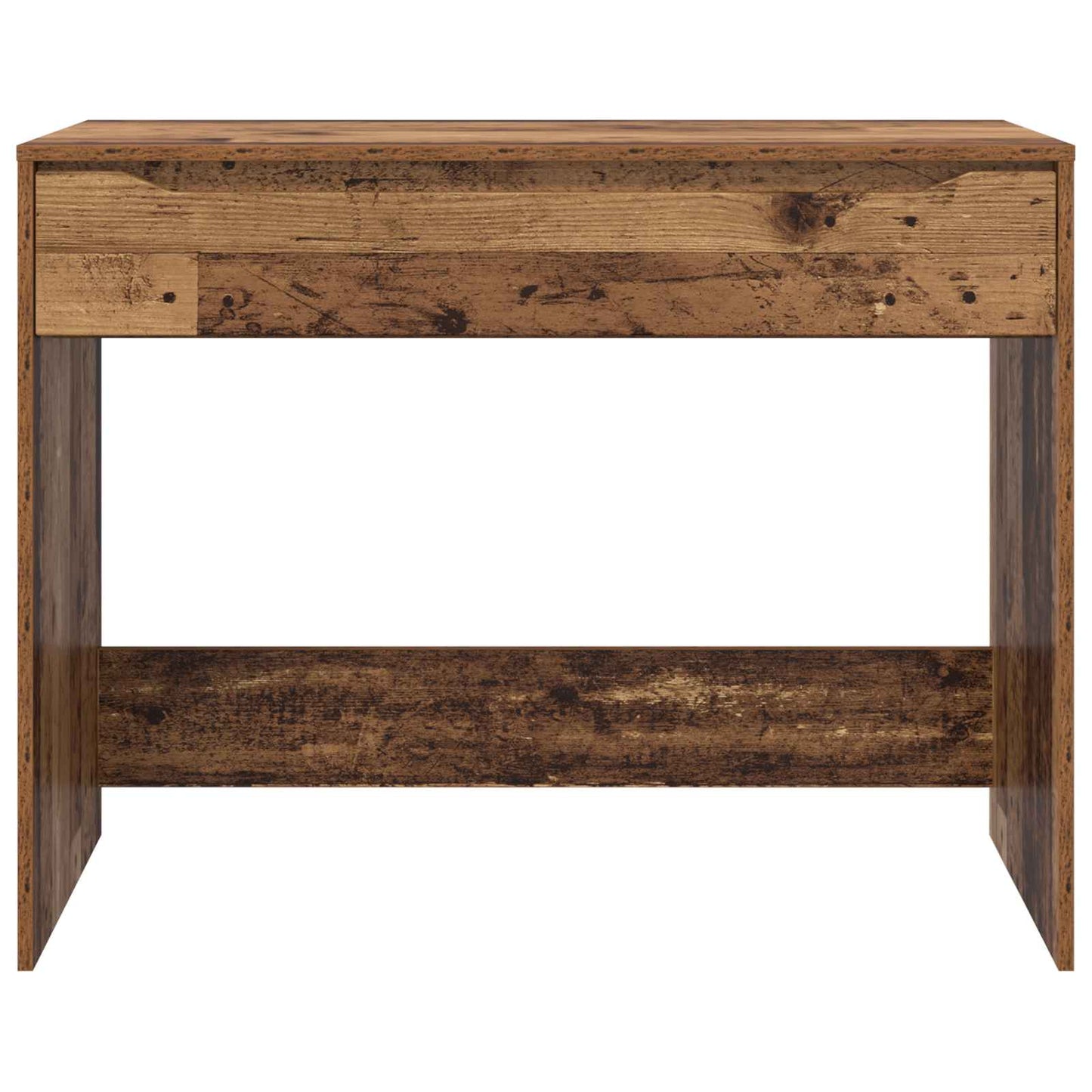 Stůl Se Zásuvkou Staré Dřevo 100 X 50 X 78 Cm Dřevěný Materiál