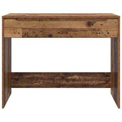 Stůl Se Zásuvkou Staré Dřevo 100 X 50 X 78 Cm Dřevěný Materiál