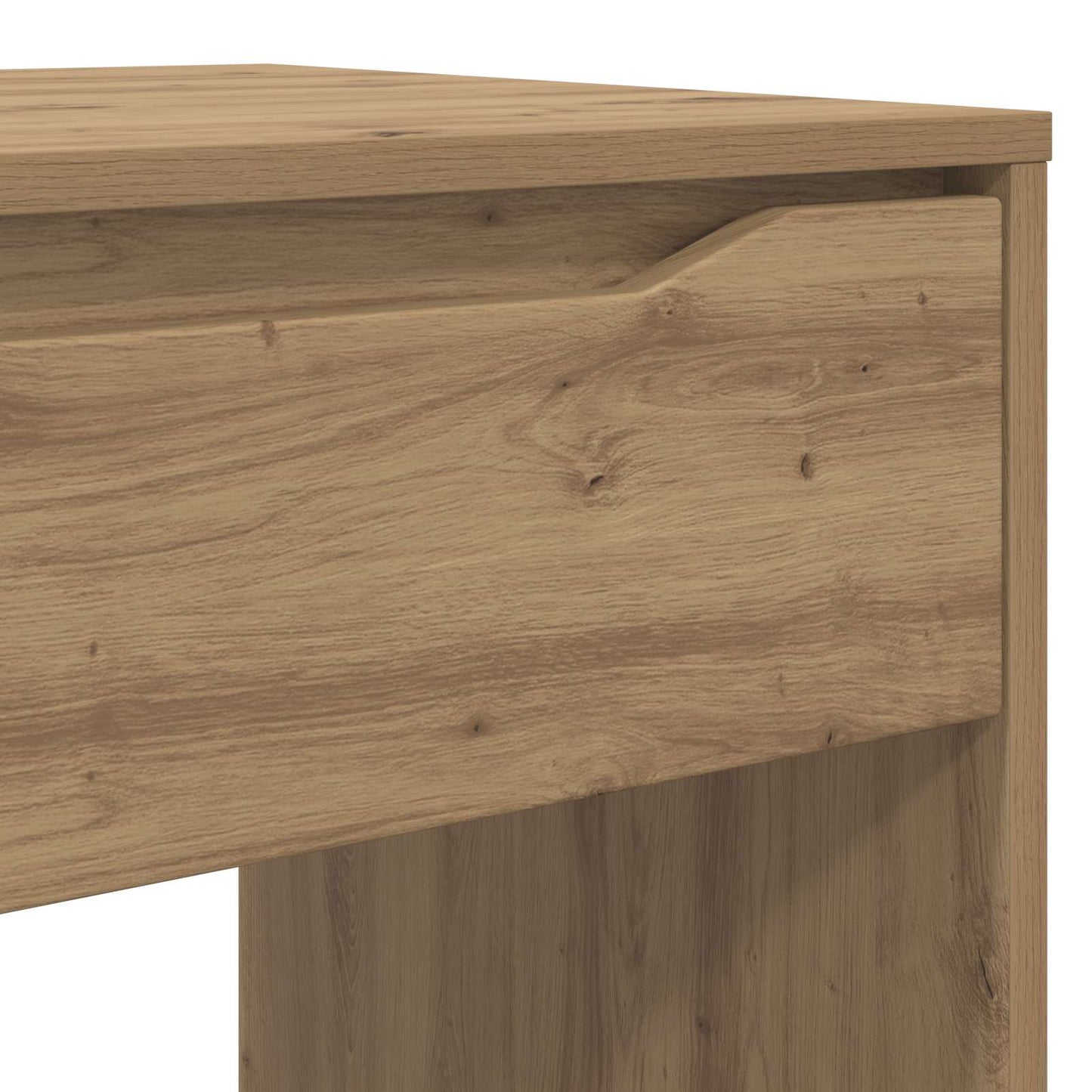 Stůl S Šuplíkem Řemeslný Dub Dřevěný Materiál 100 X 50 X 78 Cm