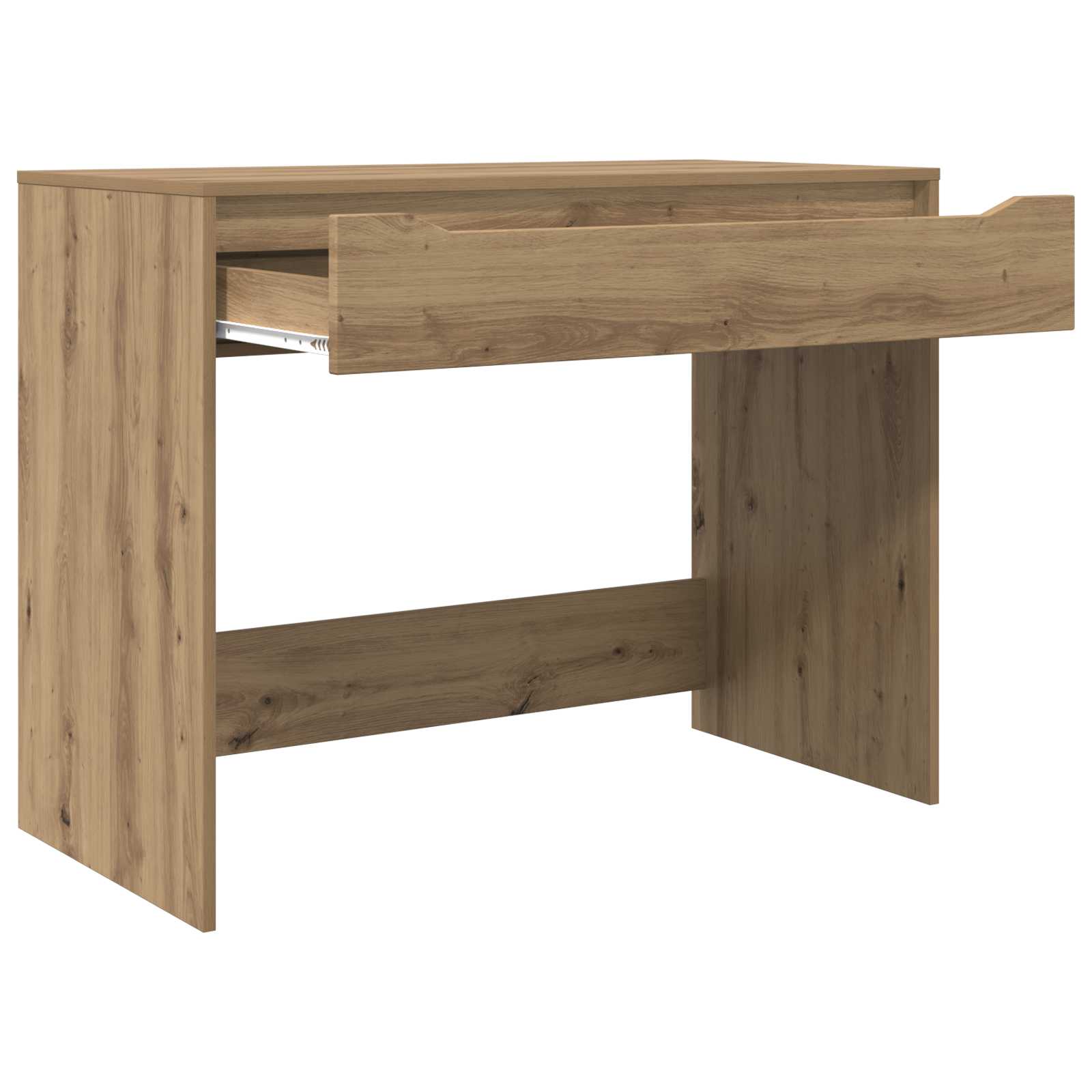 Stůl S Šuplíkem Řemeslný Dub Dřevěný Materiál 100 X 50 X 78 Cm