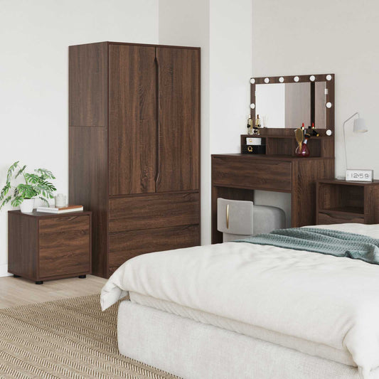 Koupelnová Skříň 40,5 X 40 X 44 Cm Kompozitní Dřevo Hnědý Dub