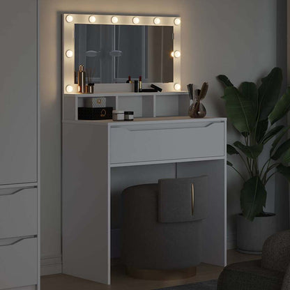 Toaletní Stolky Do Ložnice Bílá 80 X 39,6 X 135 Cm
