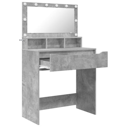 Toaletní Stolky Do Ložnice Betonově Šedá 80 X 39,6 X 135 Cm