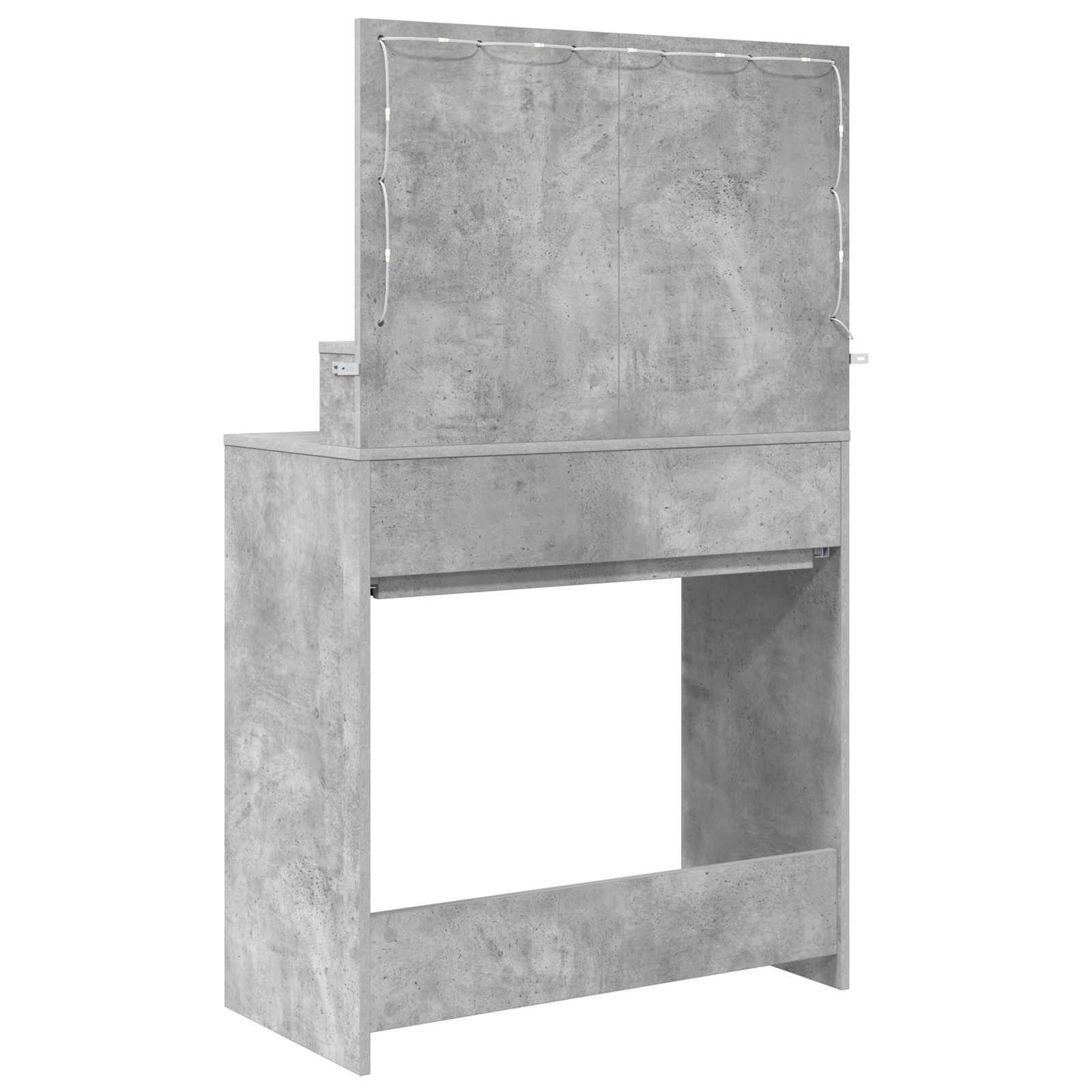 Toaletní Stolky Do Ložnice Betonově Šedá 80 X 39,6 X 135 Cm