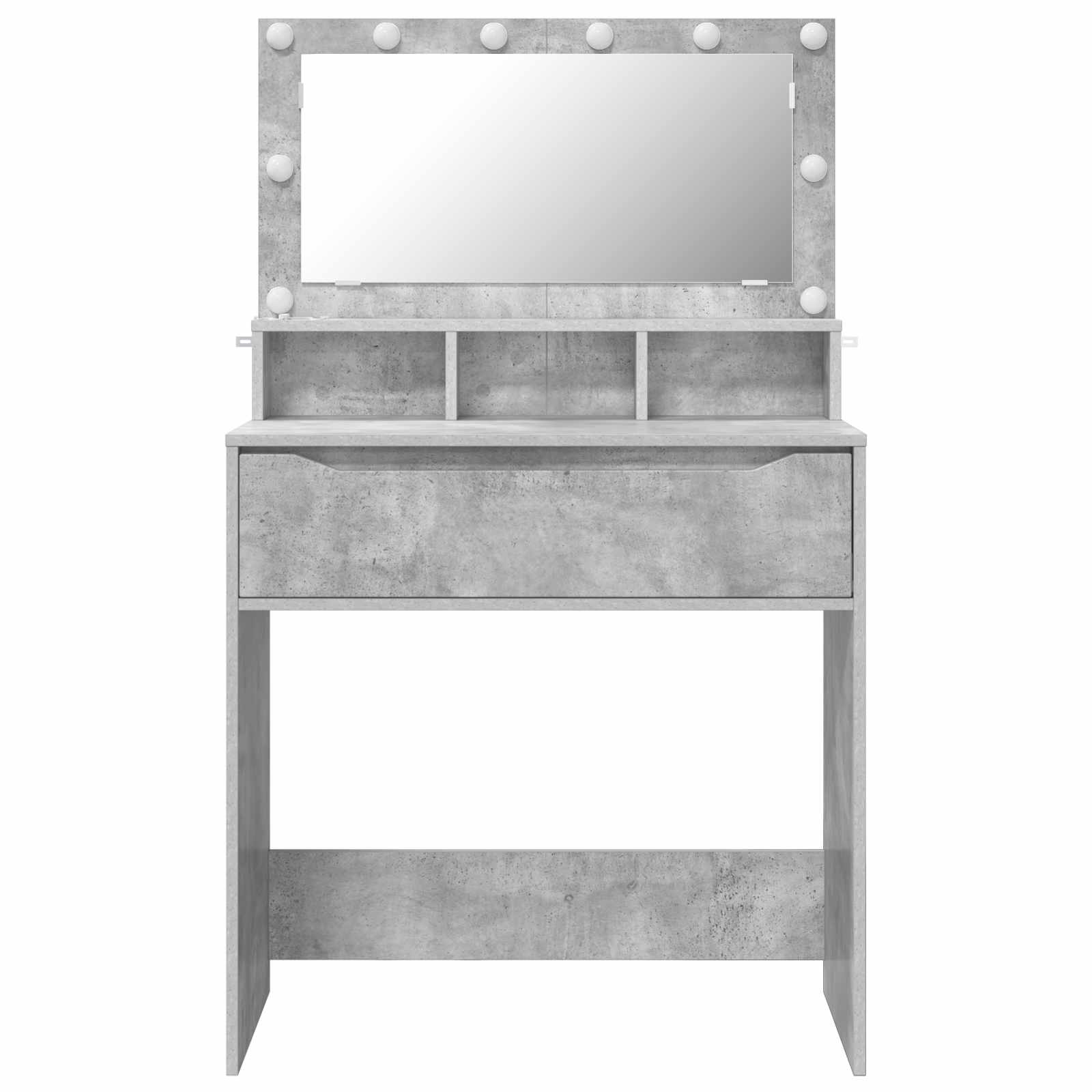 Toaletní Stolky Do Ložnice Betonově Šedá 80 X 39,6 X 135 Cm