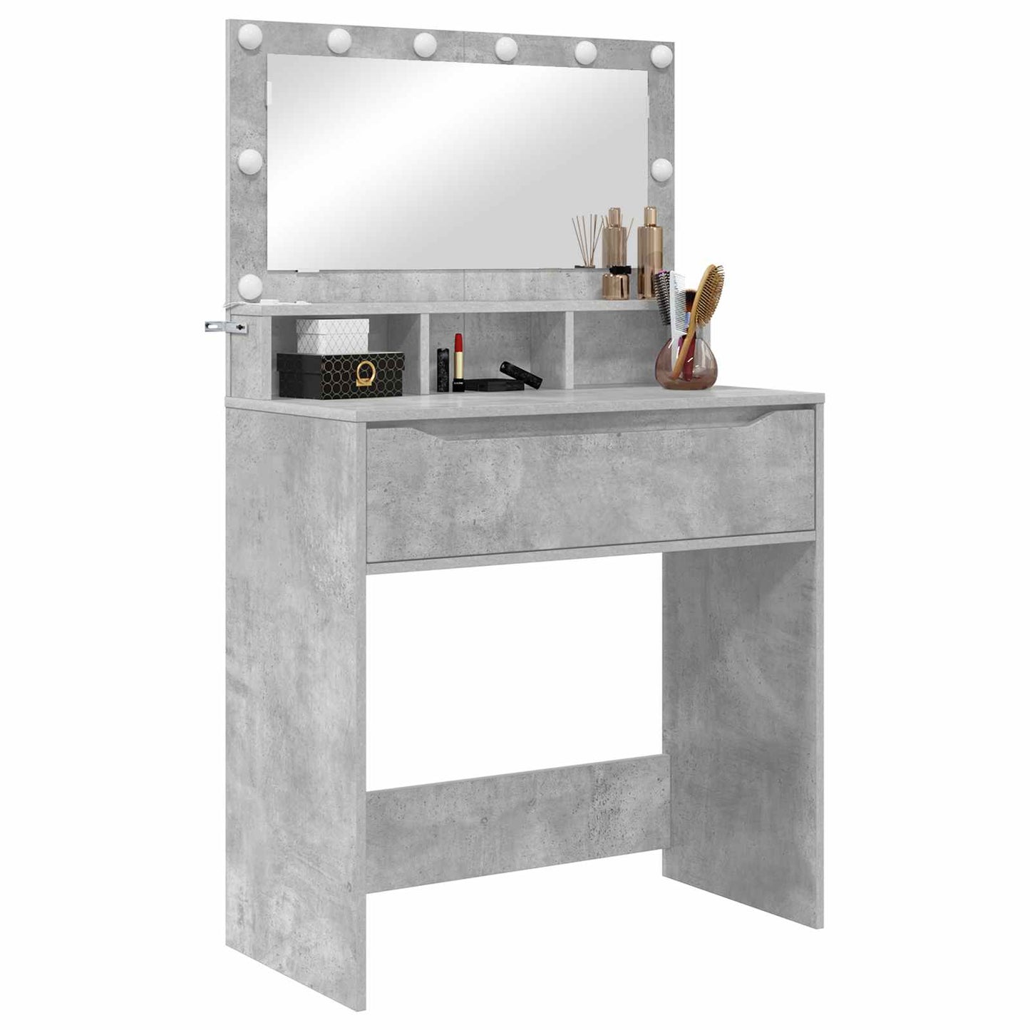 Toaletní Stolky Do Ložnice Betonově Šedá 80 X 39,6 X 135 Cm