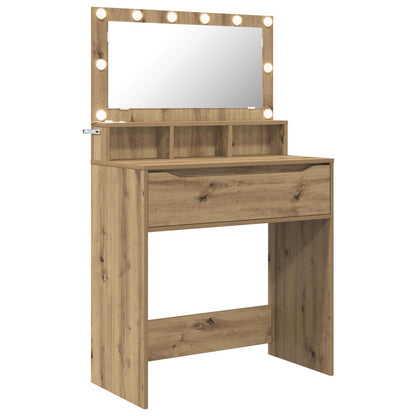 Toaletní Stolky Do Ložnice Artisanový Dub 80 X 39,6 X 135 Cm