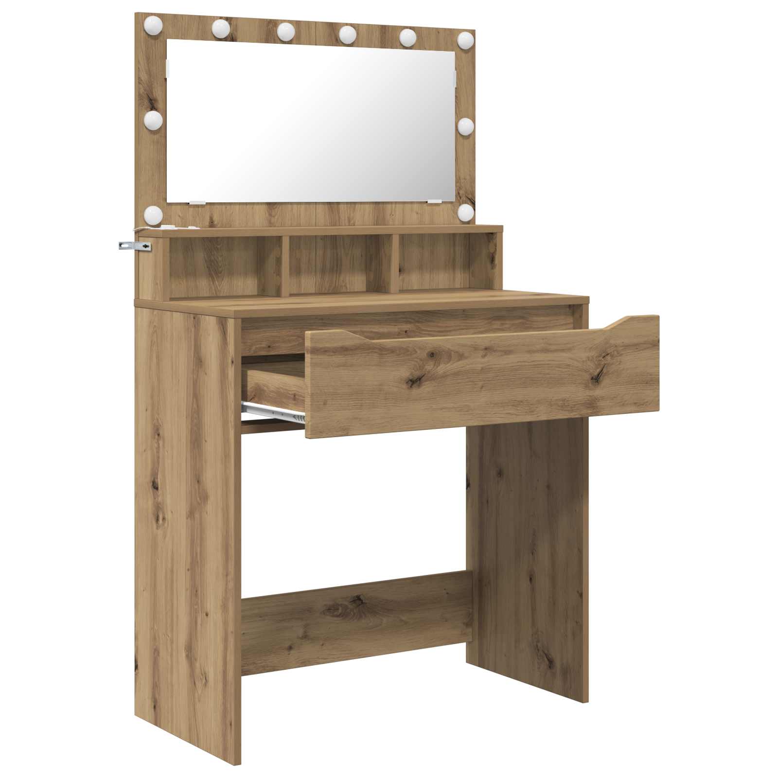 Toaletní Stolky Do Ložnice Artisanový Dub 80 X 39,6 X 135 Cm