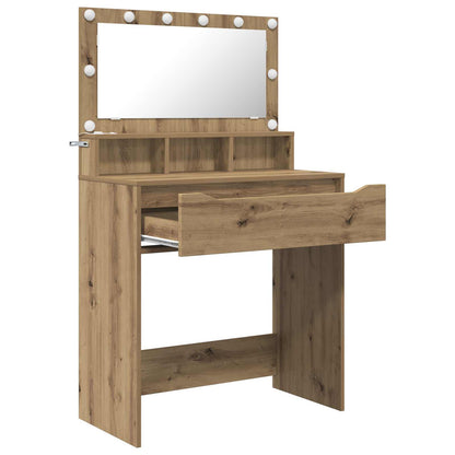 Toaletní Stolky Do Ložnice Artisanový Dub 80 X 39,6 X 135 Cm