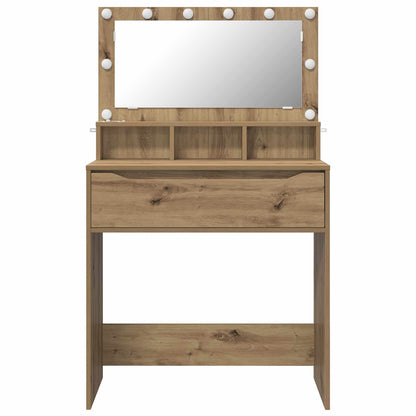 Toaletní Stolky Do Ložnice Artisanový Dub 80 X 39,6 X 135 Cm
