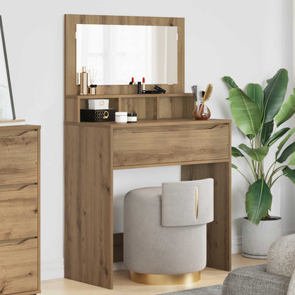 Toaletní Stolky Do Ložnice Artisanový Dub 80 X 39,6 X 135 Cm