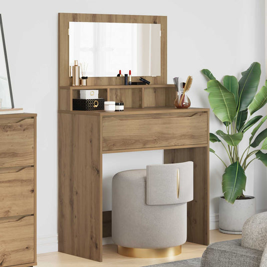 Toaletní Stolky Do Ložnice Artisanový Dub 80 X 39,6 X 135 Cm