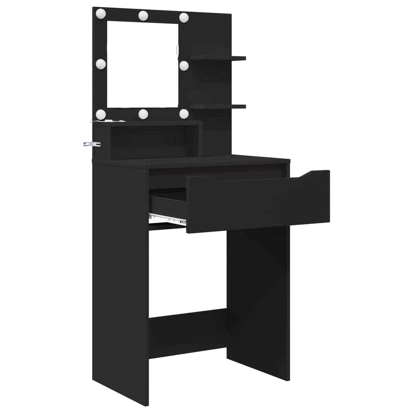 Toaletní Stolky Do Ložnice Černá 80 X 39,6 X 135 Cm