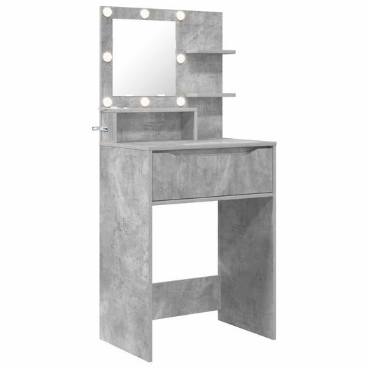 Toaletní Stolky Do Ložnice Betonově Šedá 80 X 39,6 X 135 Cm