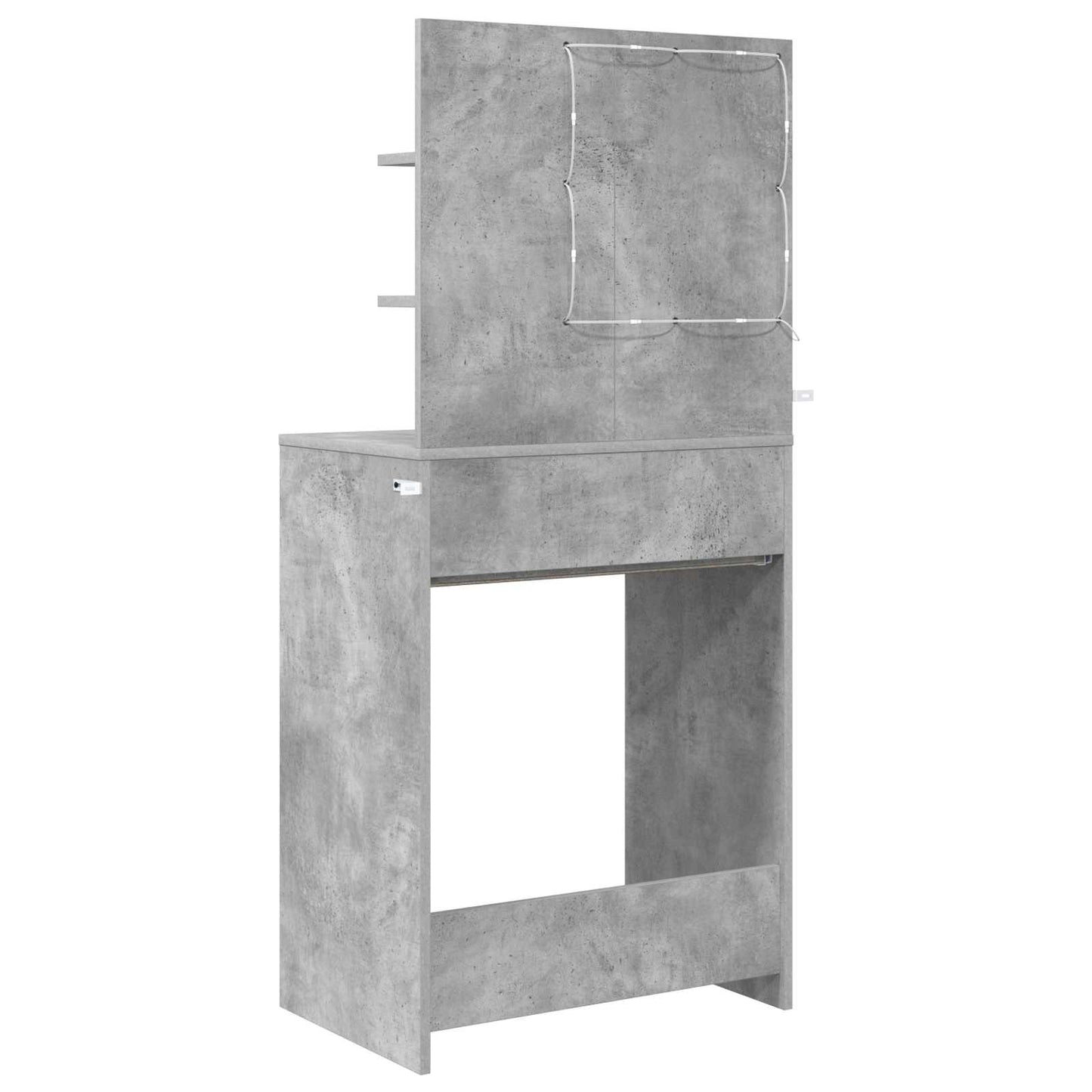 Toaletní Stolky Do Ložnice Betonově Šedá 80 X 39,6 X 135 Cm