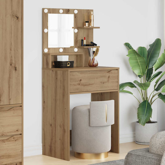 Toaletní Stolky Do Ložnice Artisanový Dub 80 X 39,6 X 135 Cm