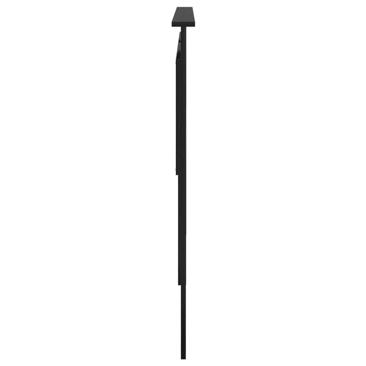 Čelo Postele Černý Dub Kompozitní Dřevo