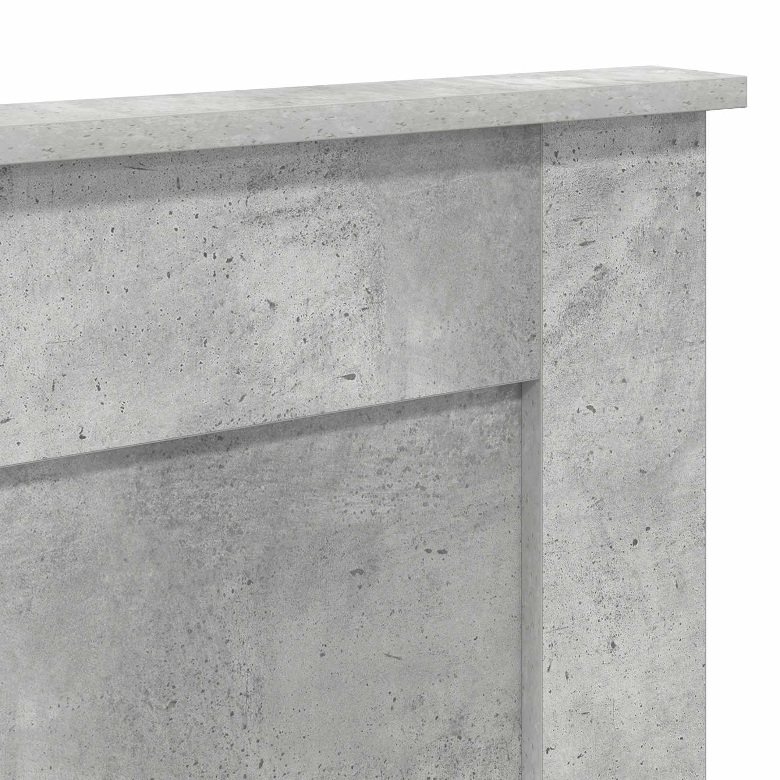 Čelo Postele Betonově Šedá Kompozitní Dřevo