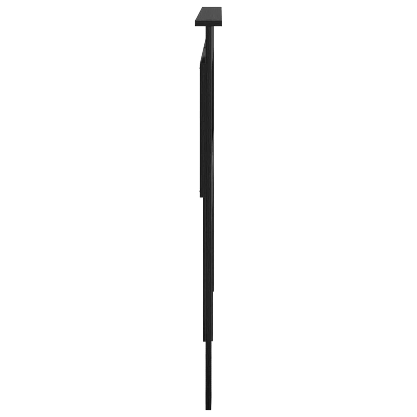 Čelo Postele Černý Dub Kompozitní Dřevo