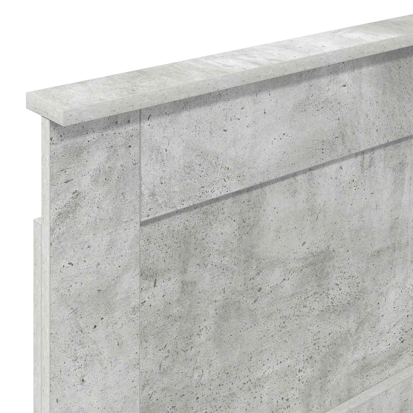 Čelo Postele Betonově Šedá Kompozitní Dřevo