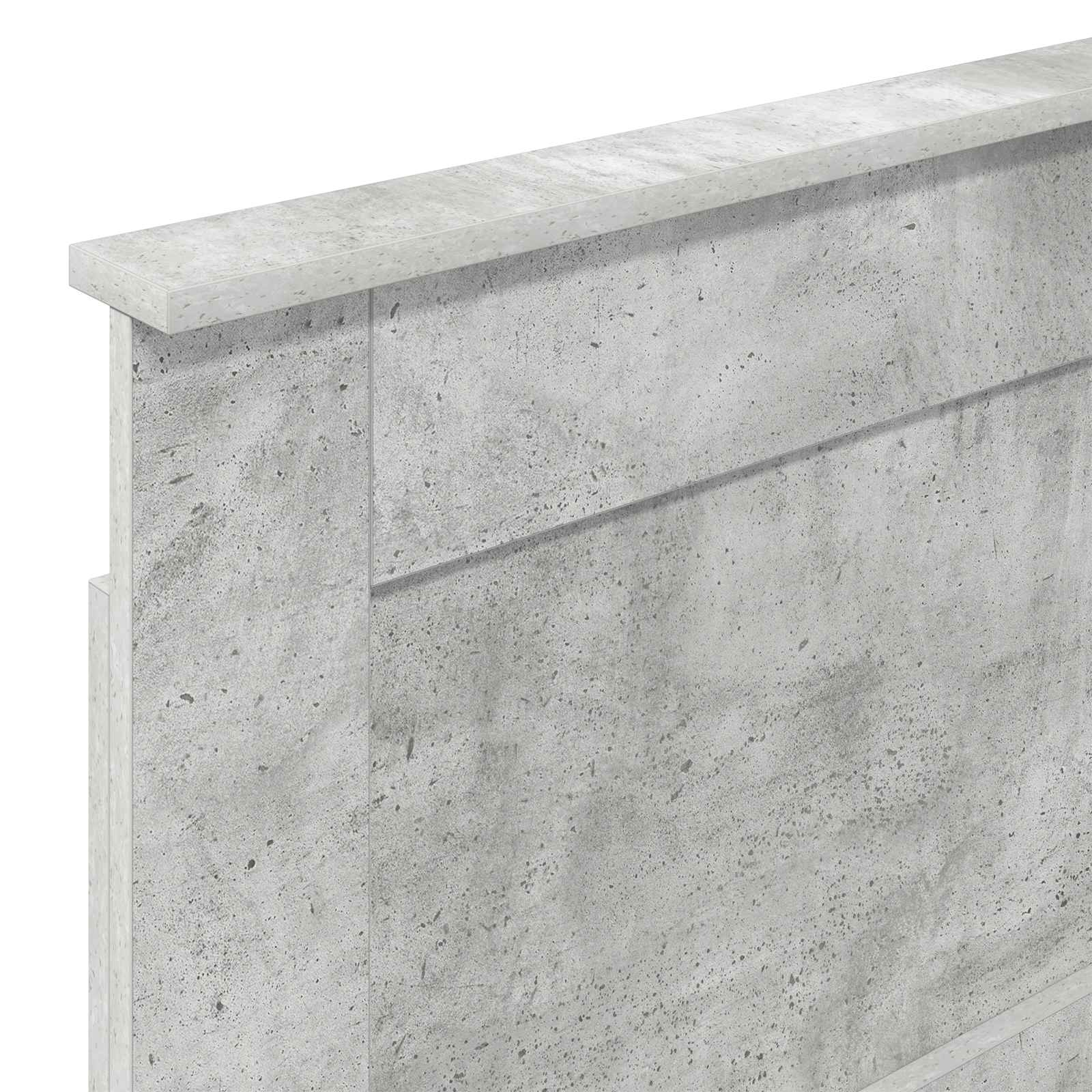 Čelo Postele Betonově Šedá Kompozitní Dřevo
