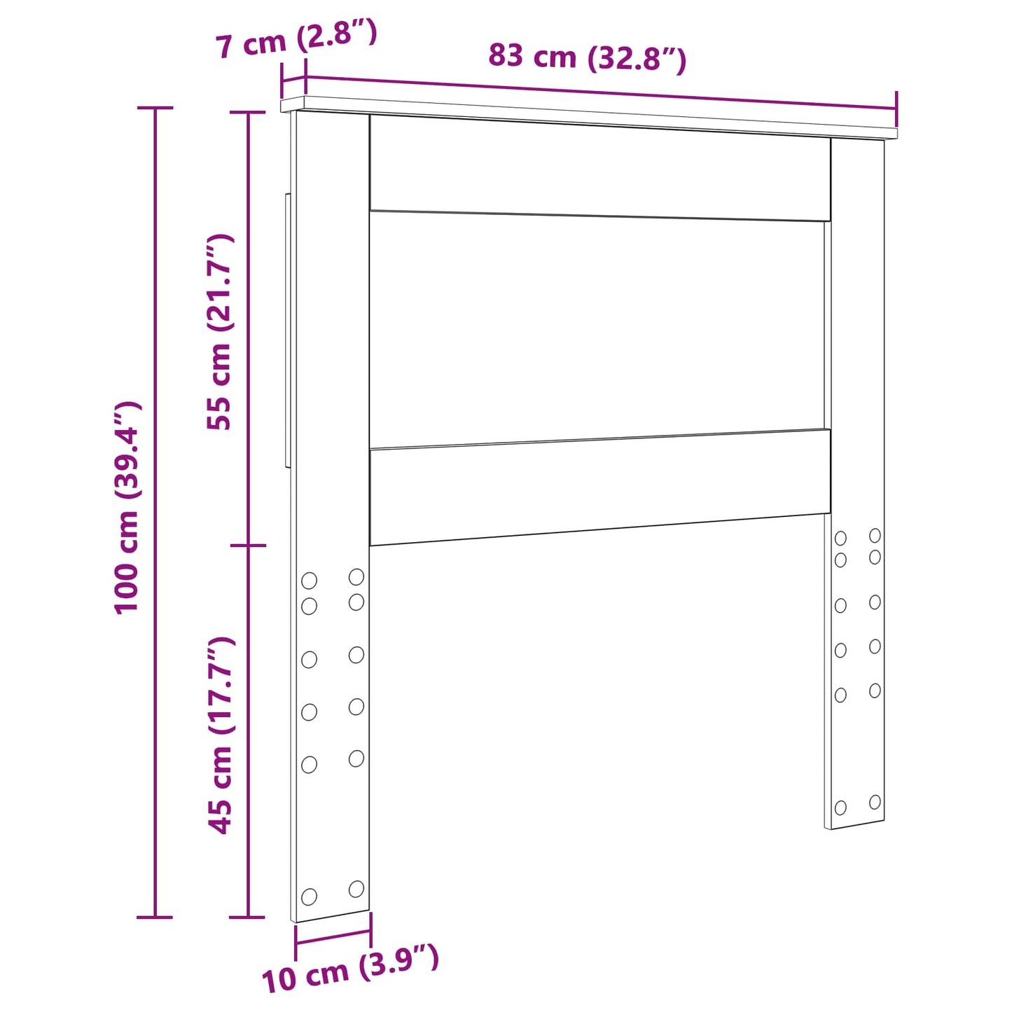 Čelo Postele Artisanový Dub Kompozitní Dřevo