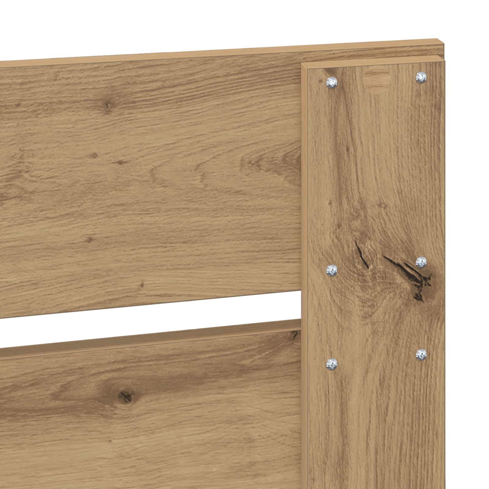Čelo Postele Artisanový Dub Kompozitní Dřevo