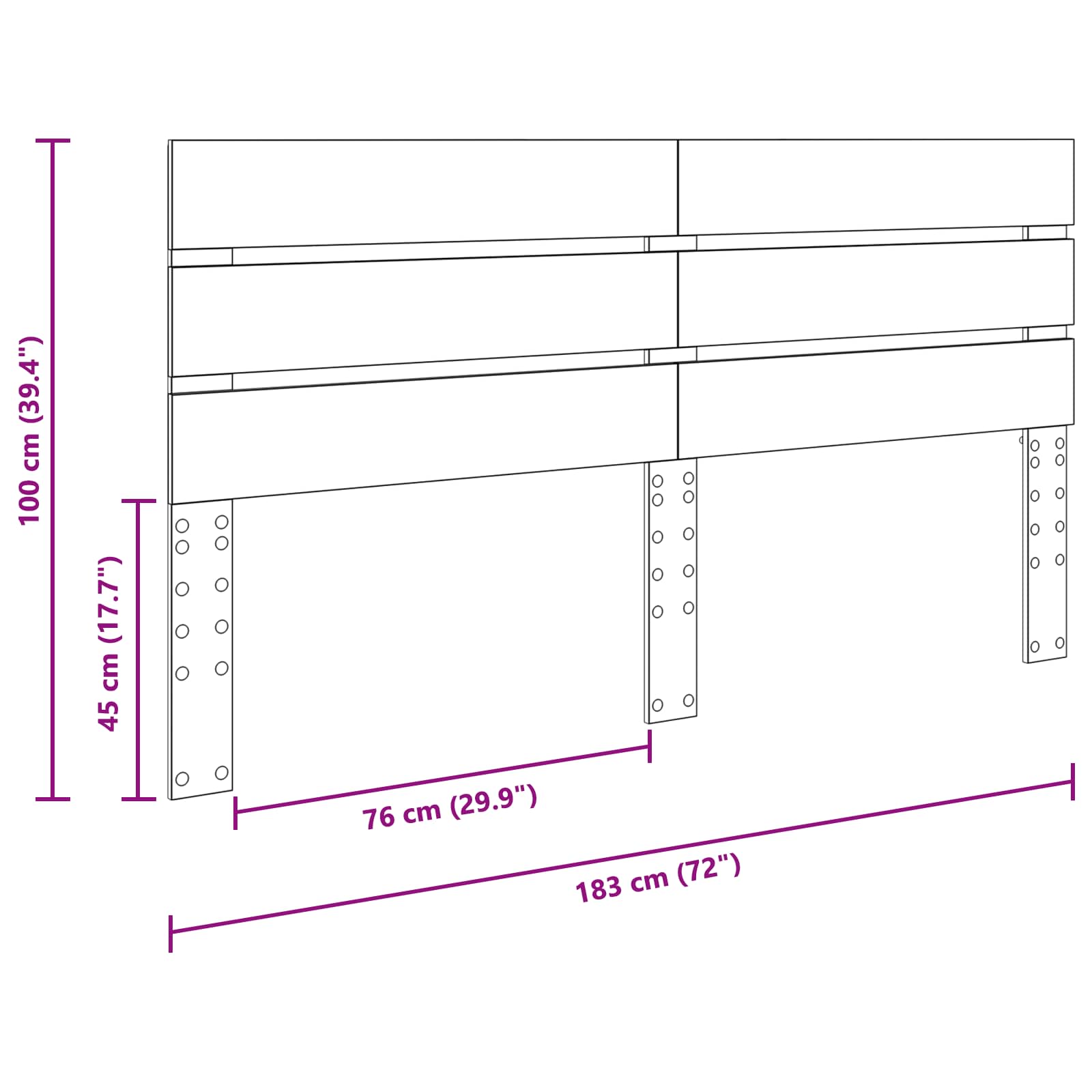 Čelo Postele Staré Dřevo Kompozitní Dřevo