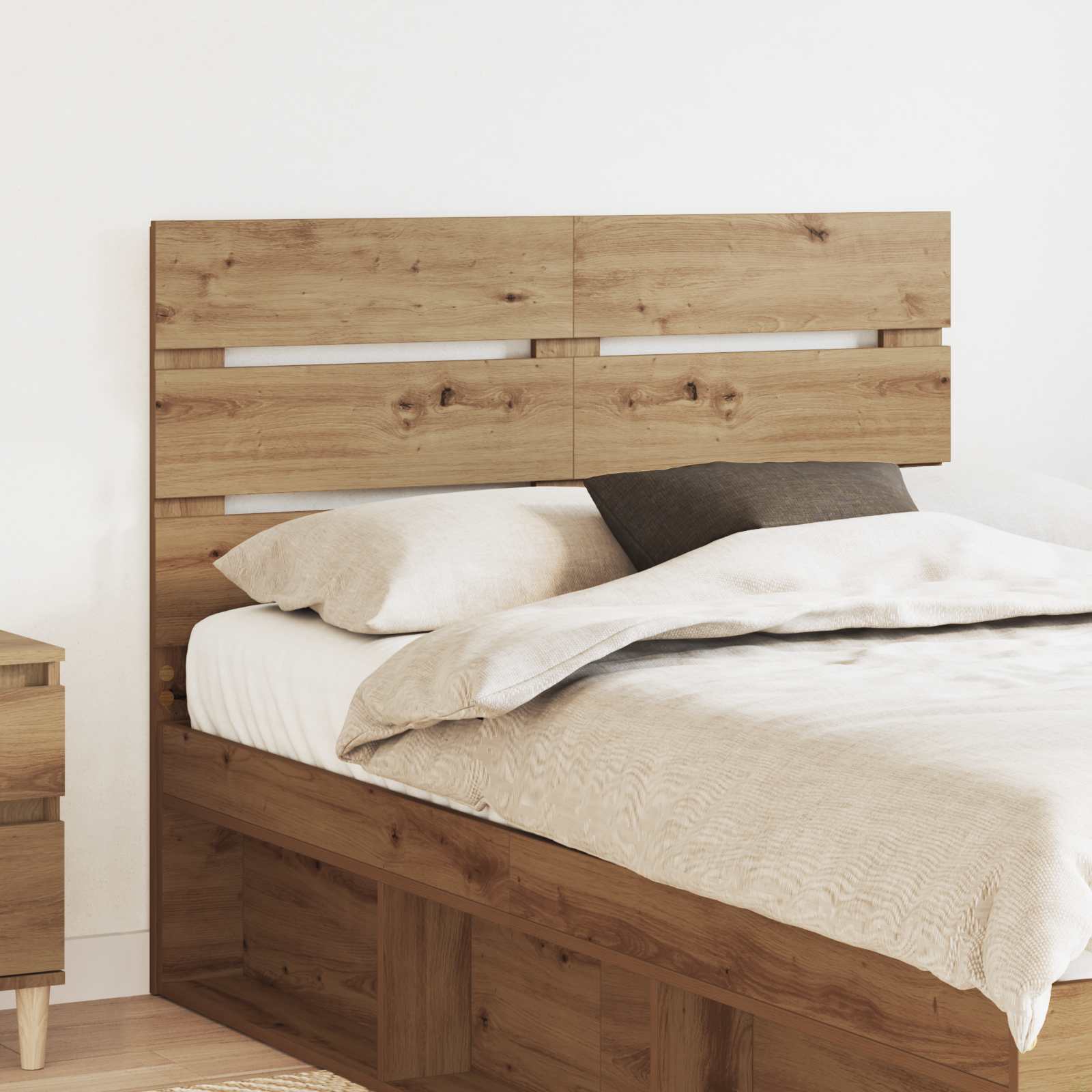 Čelo Postele Artisanový Dub Kompozitní Dřevo