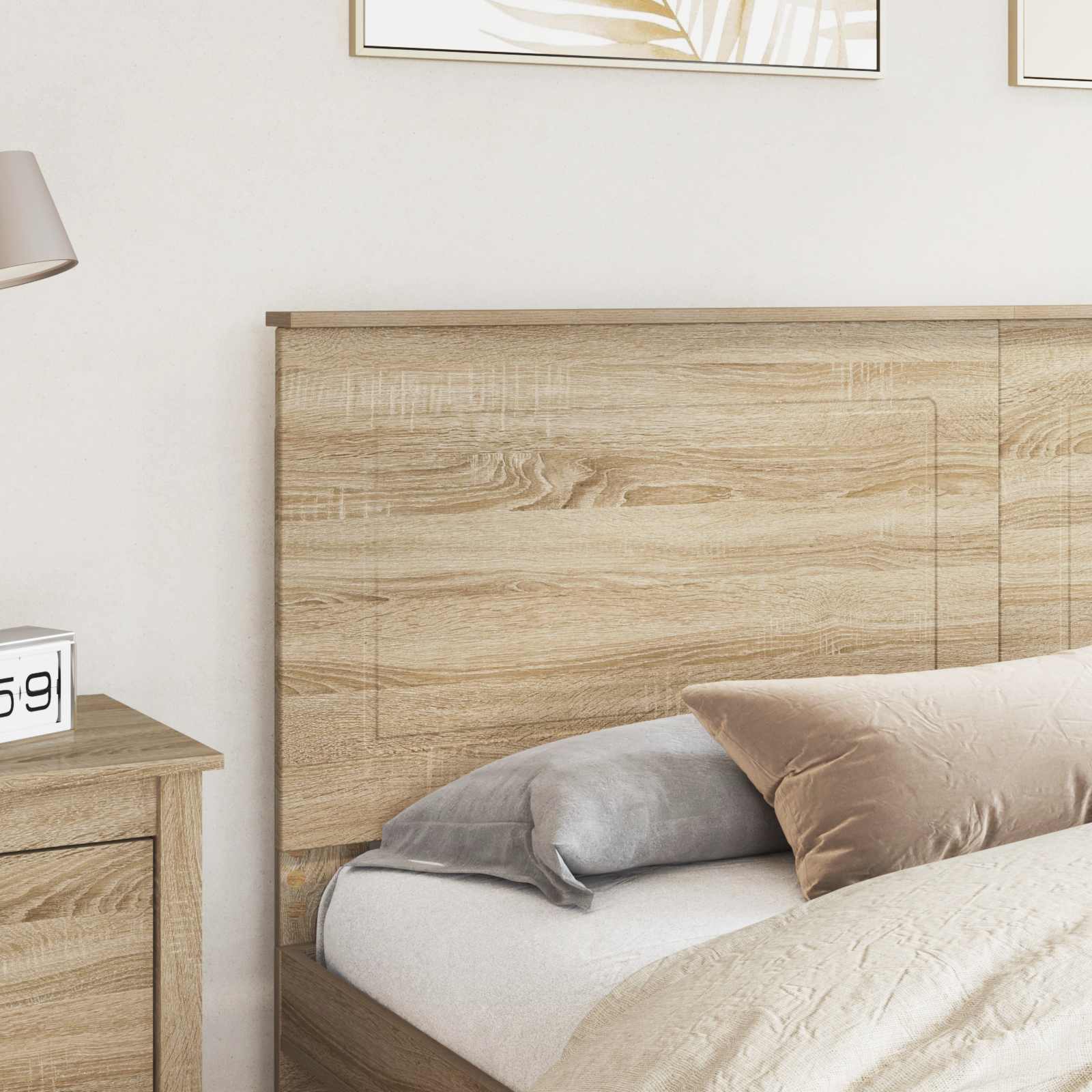 Čelo Postele Sonoma Dub 100 Cm Dřevěný Materiál