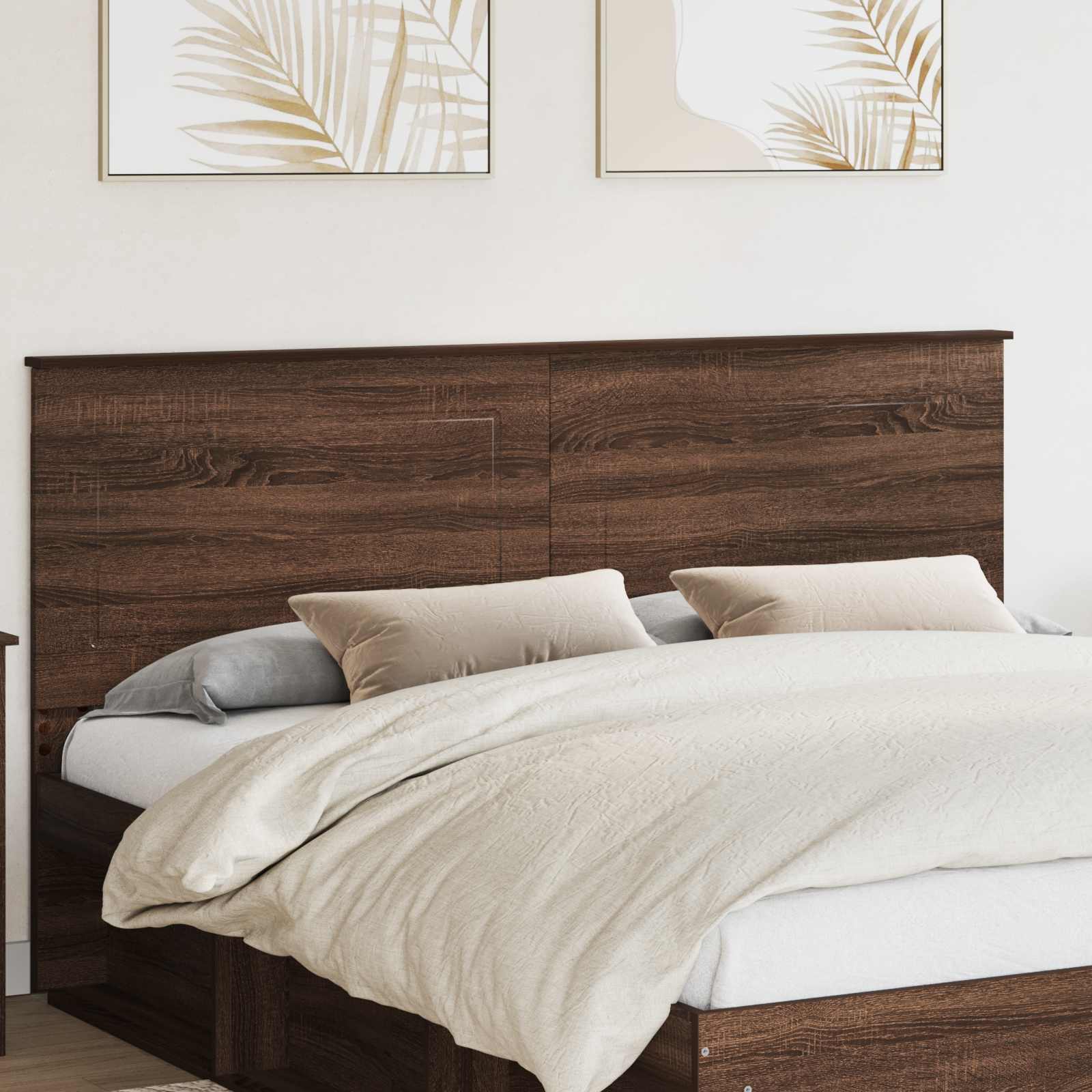 Čelo Postele Hnědý Dub 100 Cm Dřevěný Materiál