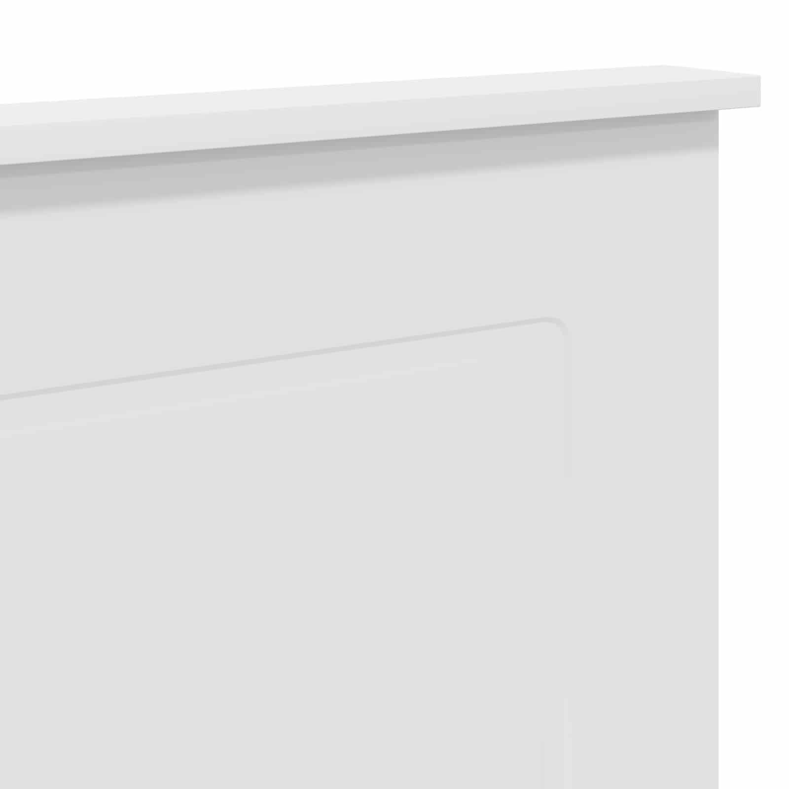 Čelo Postele Bílý 100 Cm Dřevěný Materiál